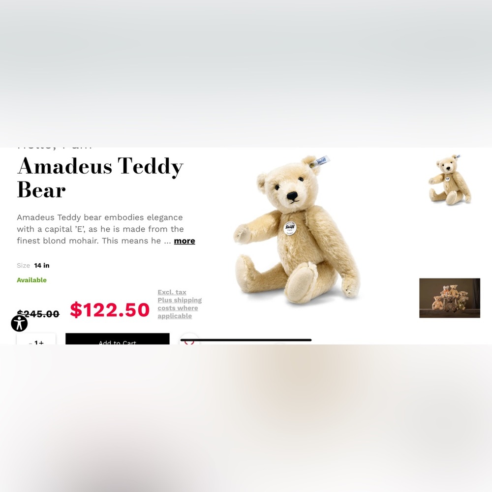 Steiger teddy bear